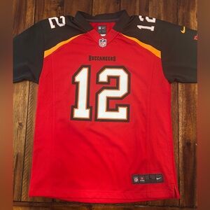 Nike NFL Tampa Bay Buccaneers Tom Brady Red On Field Jersey